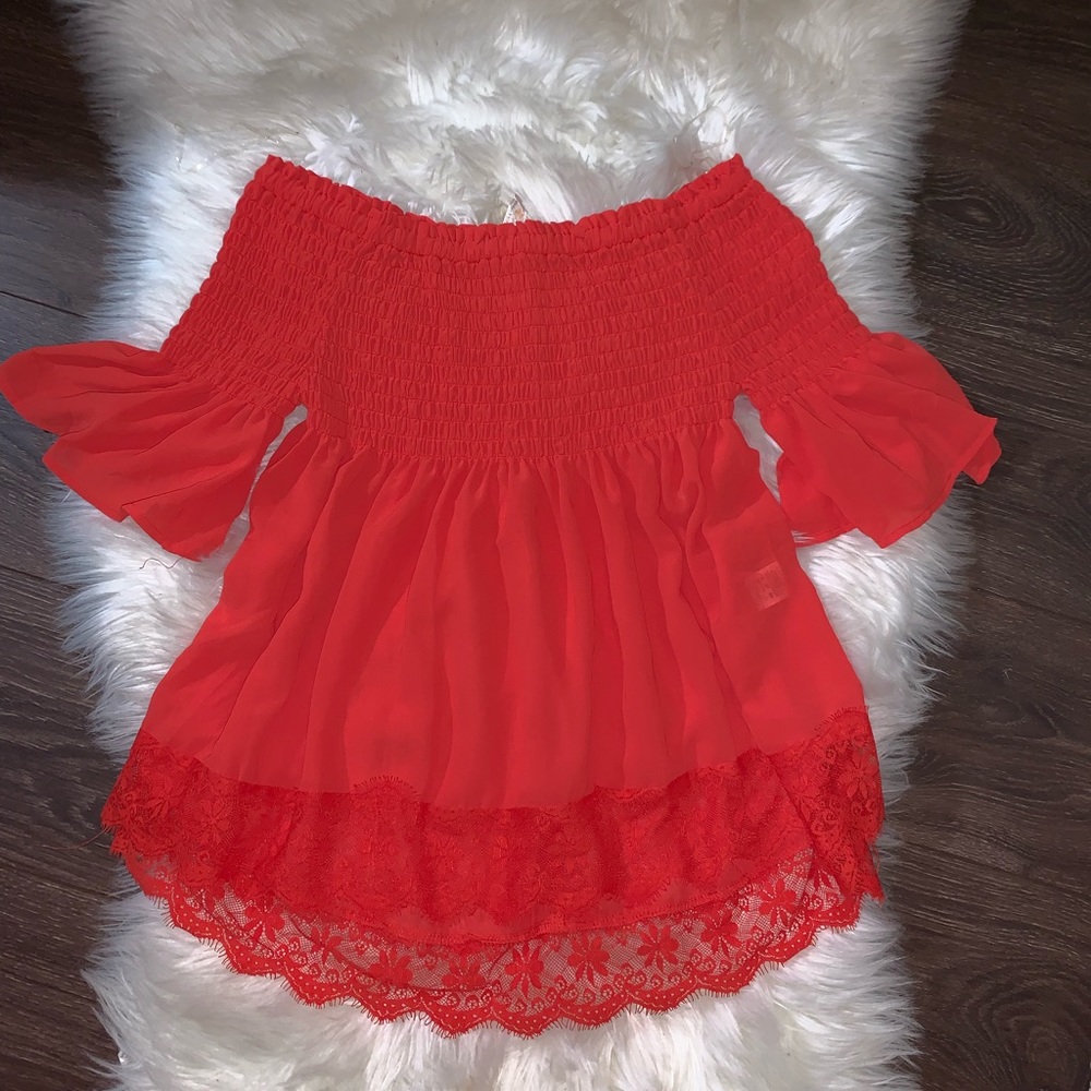 Off the shoulder women’s top